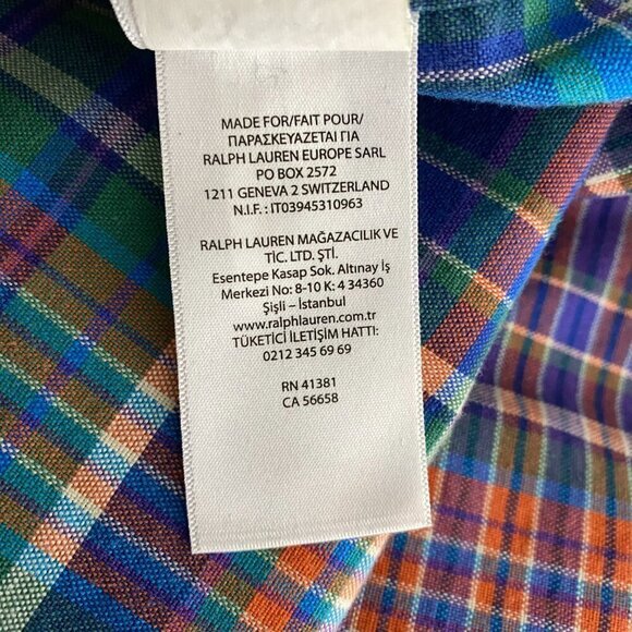 Polo Ralph Lauren Shirt Mens 3XB Cotton Plaid Pockets Long Sleeve‎ TP-2641 - Picture 11 of 11